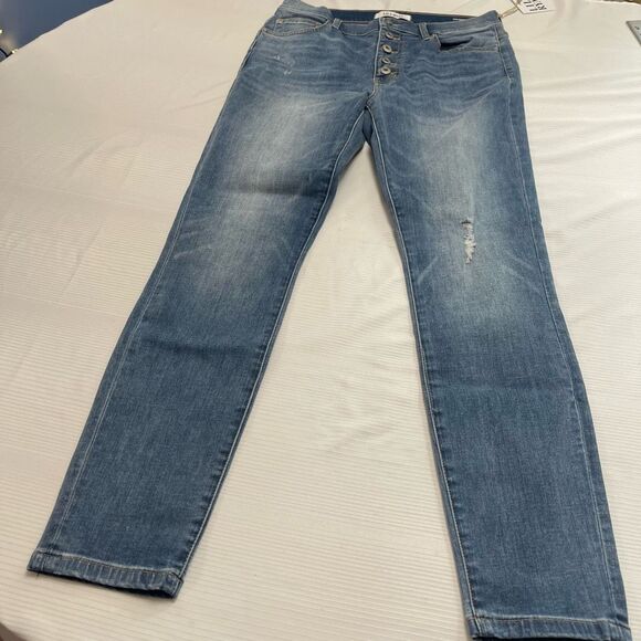 NWT Lila Ryan The Sloane High Rise Skinny Distressed Denim Jeans Size 30 New - Picture 1 of 7